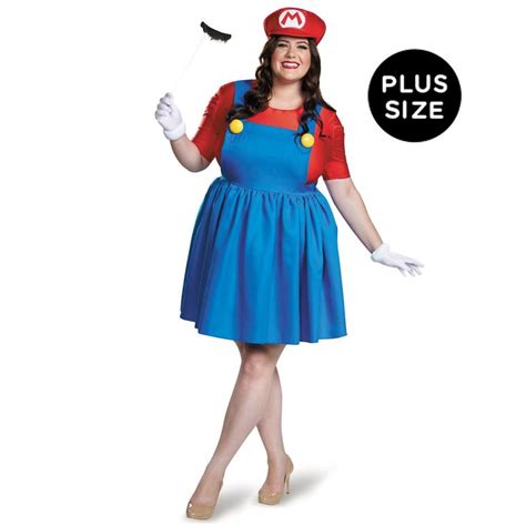 Plus size dress usa quickfacts | Plus size halloween costume, Mario costume, Costumes for women