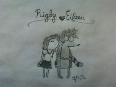 Rigby x Eileen... if only by Jarveline719 on DeviantArt