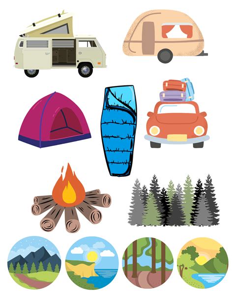 Camping Clip Art - Try It - Like It - Create it