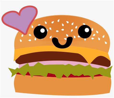 Hamburger Clipart Cute - Kawaii Clip Art Transparent PNG - 2262x1846 ...