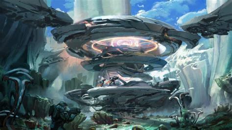 fantasy art, Futuristic, Science fiction, Artwork, Video games, Halo 5: Guardians, Concept art ...