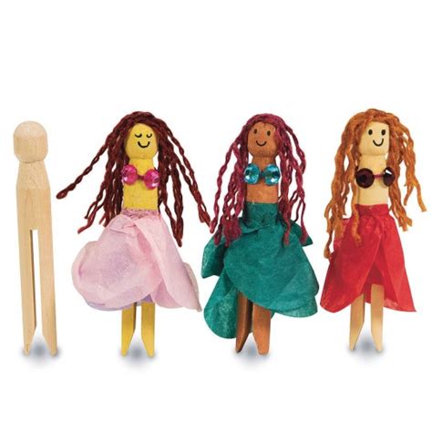 Buy Clothespins - Doll Pins, 3-5/8" (Pack of 30) at S&S Worldwide