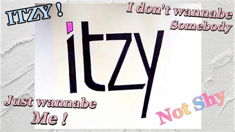 How to draw "ITZY" logo ||ITZY|| K-pop || Different Ideas From Rafia ...