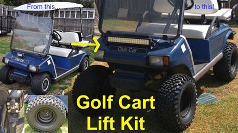 Golf Cart Lift Kit Install - YouTube