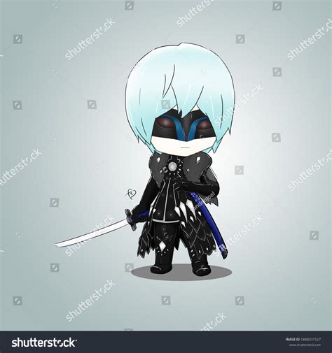 Chibi Character Design Tshirt Design Anime Stock Illustration ...