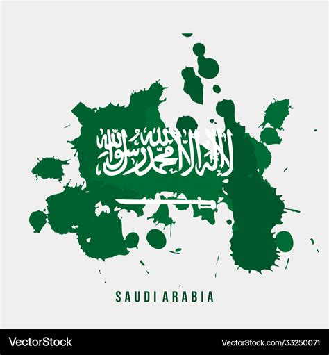 Grunge design saudi arabia flag Royalty Free Vector Image