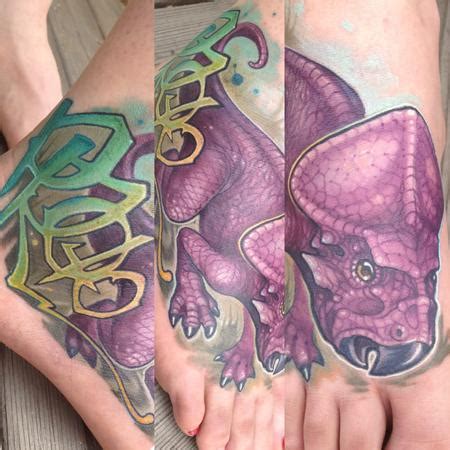 Tattoos - Dinosaur foot tattoo - 93557