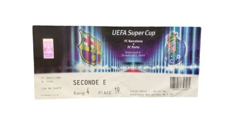 Original Match Ticket, Barcelona-Porto 2011 - CharityStars