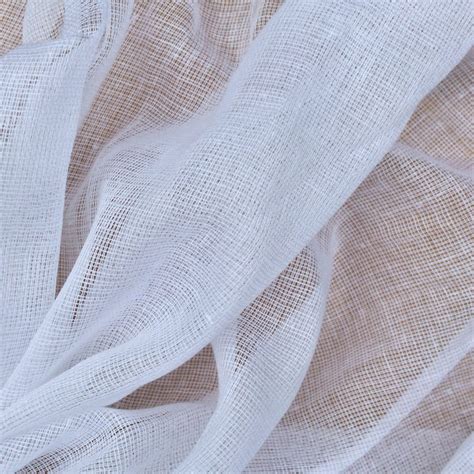 Cotton Scrim, Bleached White Cotton Fabric, Gauze, Art Cloth, Scarf for ...