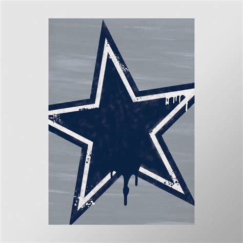 Dallas Cowboys Graffiti Print Perfect for Mancave | Etsy