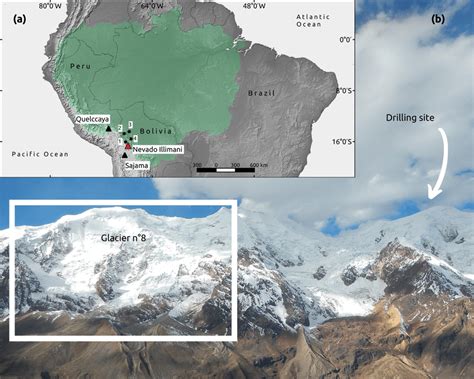 Map of the study region (a) indicating the locations of the ice core... | Download Scientific ...