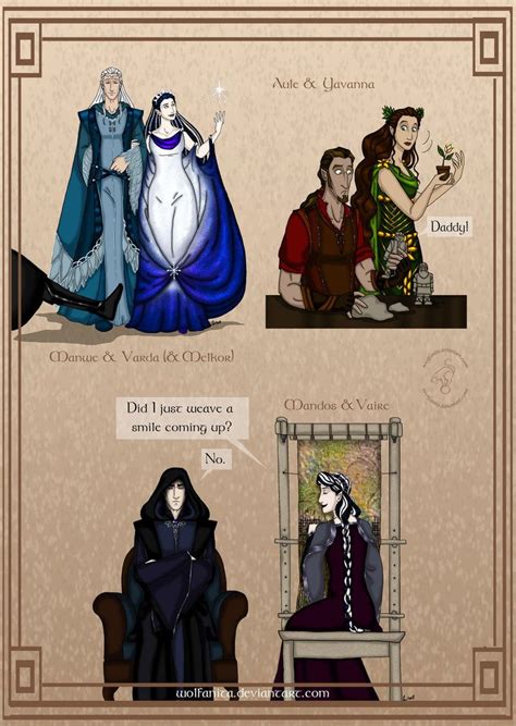 Silmarillion: Valar's Marital Life by wolfanita | Lotr, The hobbit, Tolkien art