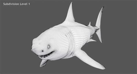 Great white shark animation 3D model - TurboSquid 1245522