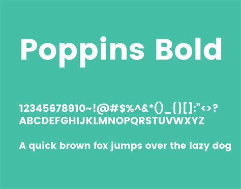 Poppins Free Font Download You Can Use It For Design Projects, Website ...