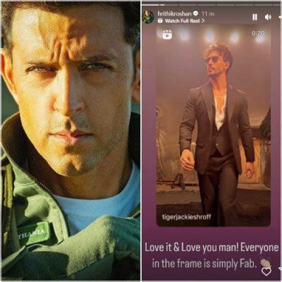 Hrithik Roshan Applauds Tiger Shroff's Dance Moves on 'Fighter' Song: 'Love it & Love You Man ...