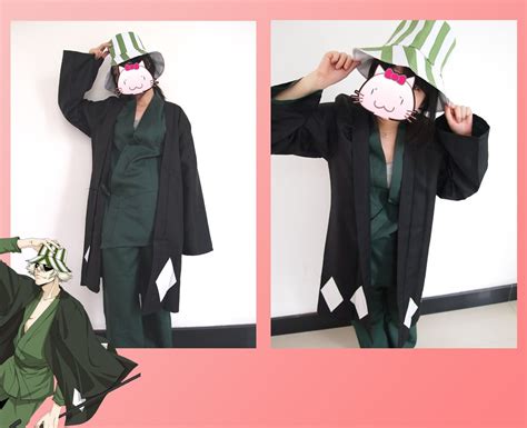 Halloween Animation Bleach Urahara Kisuke Cosplay Costume with hat SIZE ...