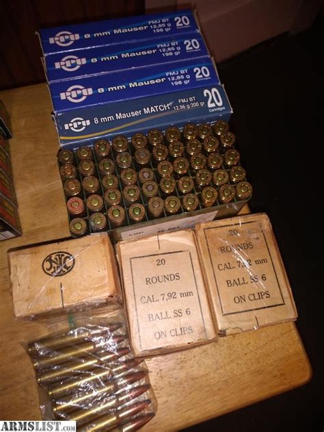 ARMSLIST - For Sale: 8mm Mauser ammo