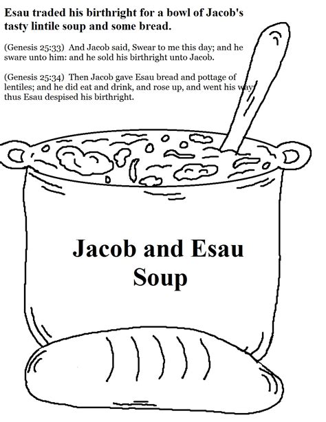 Jacob and Esau Coloring Pages