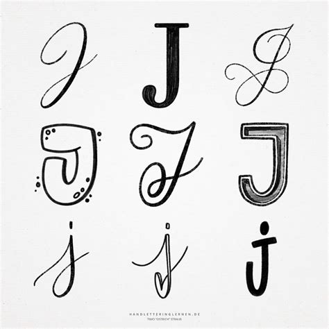 Handlettering J | Tipos de letras abecedario, Tipos de letras, Estilos de letras