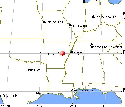 Des Arc, Arkansas (AR 72040) profile: population, maps, real estate, averages, homes, statistics ...