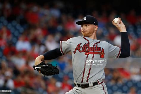 Starting pitcher Sean Newcomb of the Atlanta Braves pitches in the... | Atlanta braves, Atlanta ...