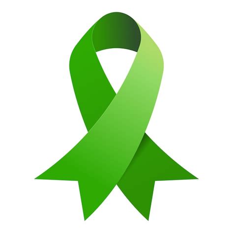 Premium Vector | World mental health day green ribbon