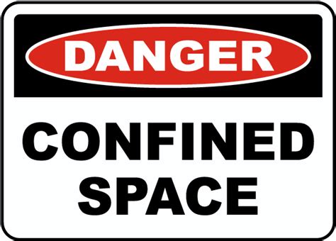 Danger Confined Space Sign - Save 10% Instantly