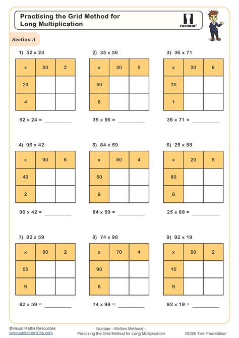 Multiplying Large Numbers Worksheets - Worksheets Library