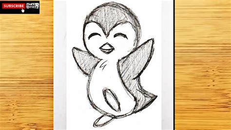 Penguin Drawing Easy Cute