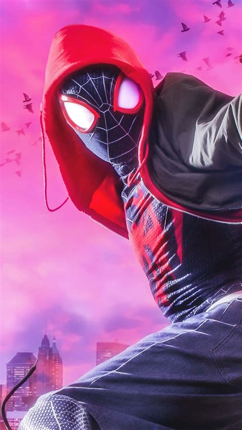 Download Spider-verse Spiderman PFP Wallpaper | Wallpapers.com