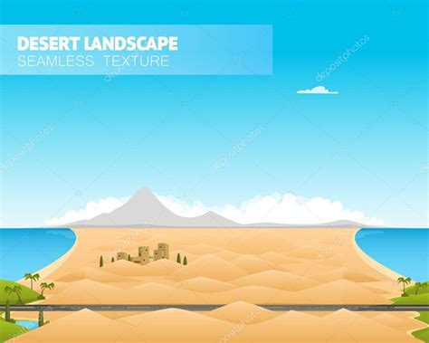 Desert landscape illustration Stock Illustration by ©Alekksall #119157896