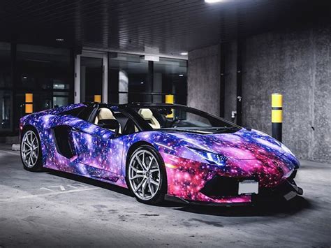 Galaxy-Wrapped Aventador Roadster will Take your Breath Away | Exotic cars | Pinterest ...