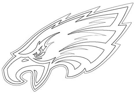 Philadelphia Eagles logo coloring page - Free coloring pages