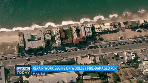 Woolsey Fire: Repairs begin on Pacific Coast Highway in Malibu ...