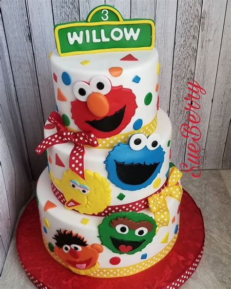 Elmo Birthday Cakes Sesame Street Cake Birthday Cake Elmo Cookie | The ...