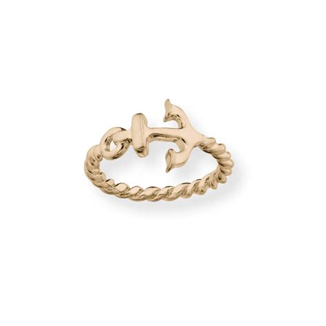 Buy Stylish 14k Gold Anchor Ring From the Best Jewelry Store