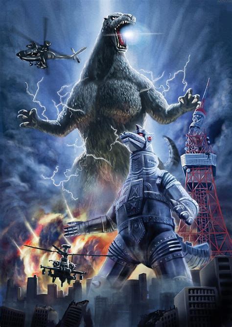 Godzilla vs. MechaGodzilla! | Comics And Drawings | Pinterest