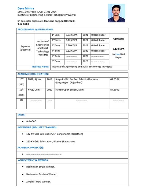 Sample Resume | PDF | Qualifications | Vocational Education