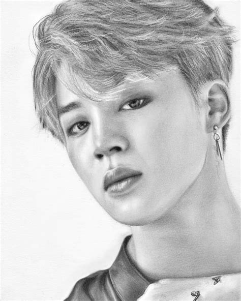 How To Draw Jimin Bts Jimin Pencil Sketch Bts Drawing Tutorial Step | The Best Porn Website