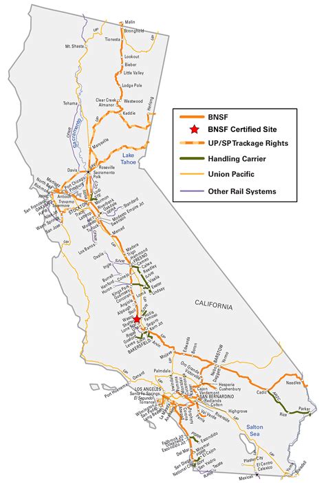 BNSF Railroad System Map