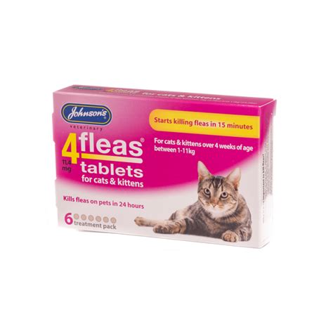 Johnsons cat flea tablets | Kill fleas on cats & kittens | Petshop Dire