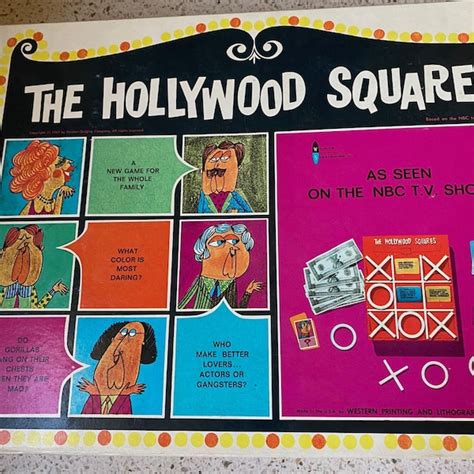 Hollywood Squares - Etsy