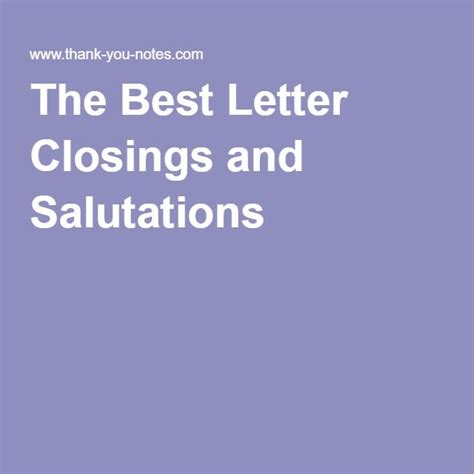 Closing salutations examples - filnwashington