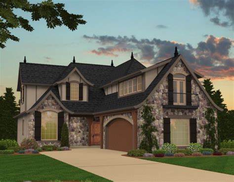 Modern Tudor Style House Plans | Custom Tudor Home Designs with Photos