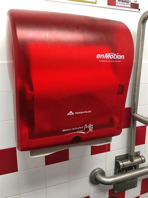 This red automatic paper towel dispenser : r/RealLifeShinies