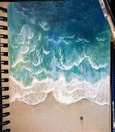 To the sea. : r/drawing