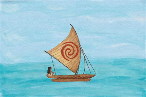 Moana sketches, Boat drawing, Boat painting