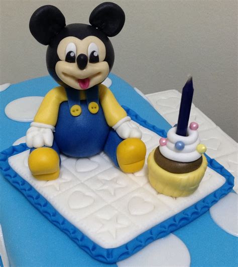 1St Birthday Mickey Mouse Cake - CakeCentral.com