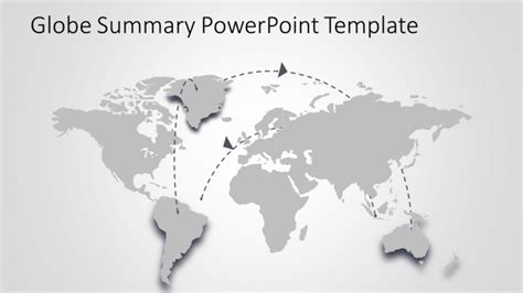 Animated World Map 6 PowerPoint Template