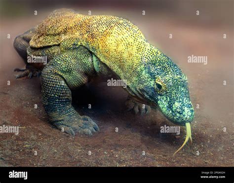 Adult komodo dragon Stock Photo - Alamy